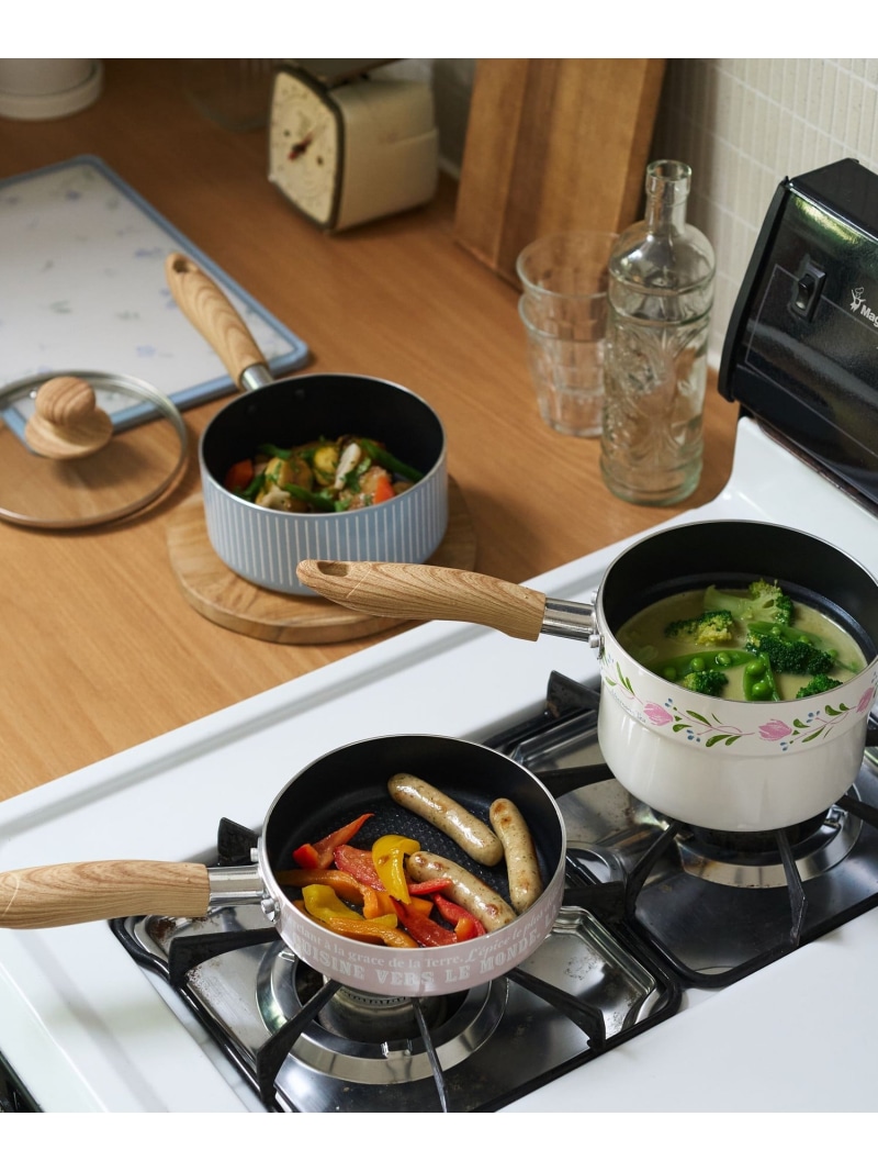 楽天市場】【SALE／37%OFF】エリタージュフルールフライパン&鍋3点