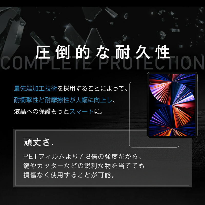 楽天市場】iPad Pro 12.9インチ 第6世代 ガラスフィルム iPad Pro 第5