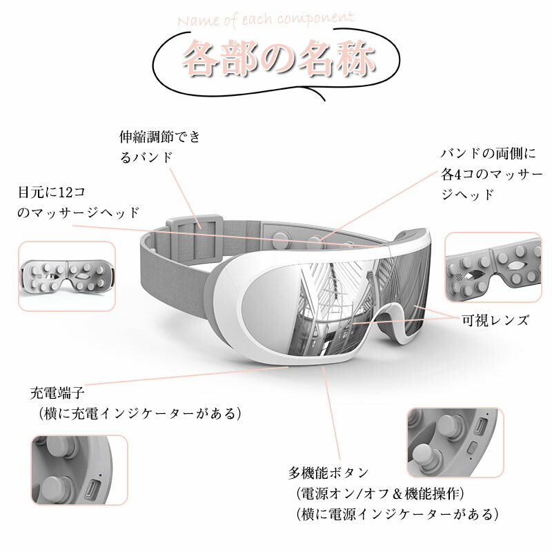 楽天市場】アイマッサージャー ヘッドマッサージ対応 Bluetooth機能