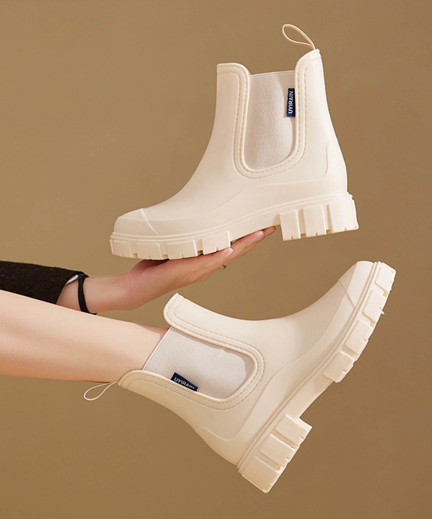 楽天市場】【チェルシーブーツスタイル】 レインブーツ レディース