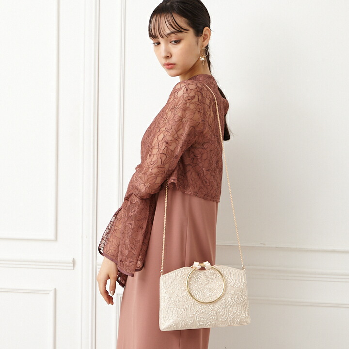 楽天市場】ハンドル付きビーズ刺繍バッグ【結婚式 バッグ 披露宴