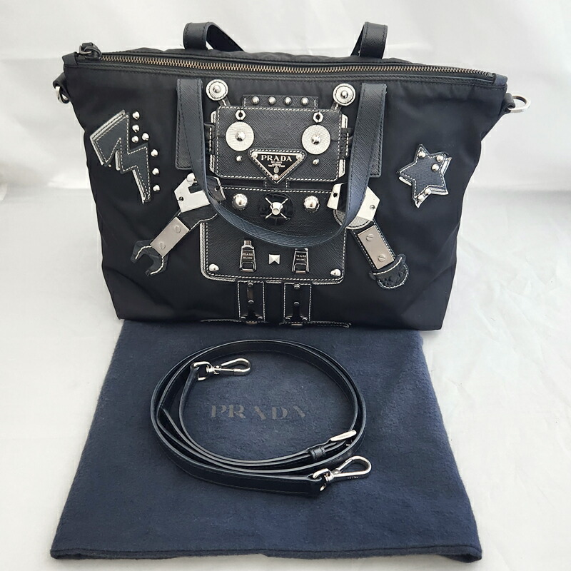 楽天市場】【PRADA】プラダ ロボット ナイロントート 1BG061