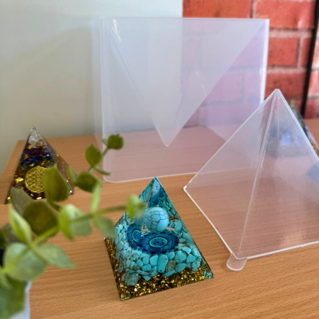 楽天市場】DIY オルゴナイト 作成 キット 10cm ピラミッド型 シリコン