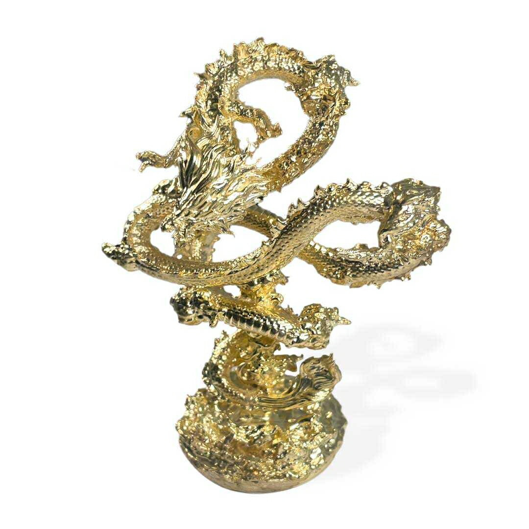 楽天市場】【楽天1位10冠達成】龍 ゴールドドラゴン 浮遊龍 金属製
