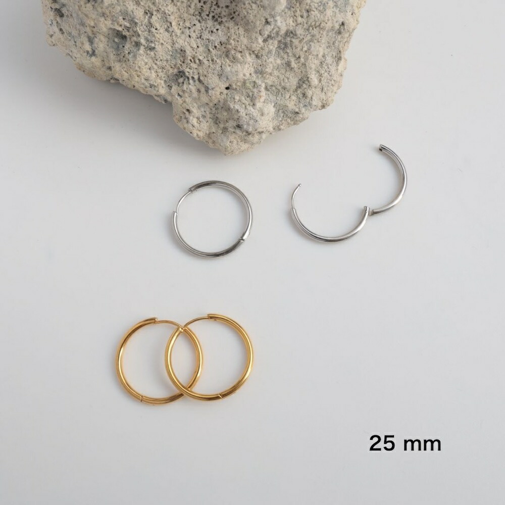 楽天市場】【980円OFFクーポン発行中】P276 フープピアス ピアス 金属