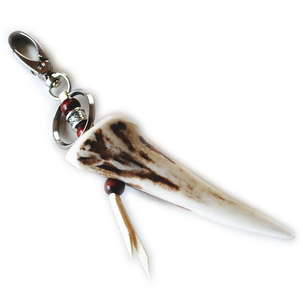 楽天市場】エゾシカの角で作られた 鹿角 キーホルダー Mサイズ 北海道