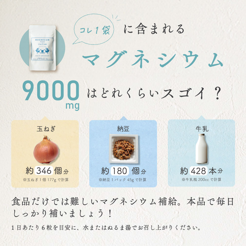 楽天市場】マグネシウム サプリメント マグネシウム9000 栄養機能食品