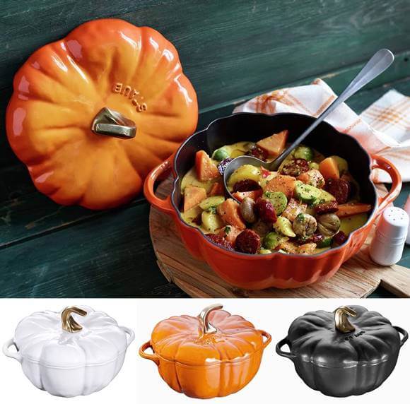 楽天市場】ストウブ鍋 パンプキン ココット オーブン キャストアイロン