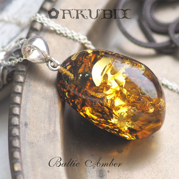 楽天市場】【バルト海の琥珀】シルバーペンダント 1点もの大粒