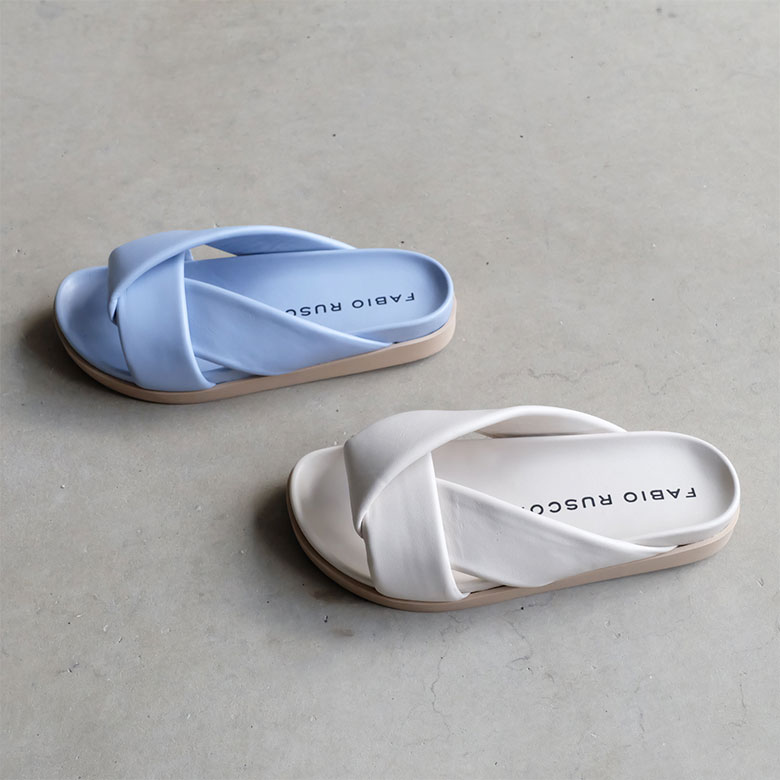 楽天市場】FABIO RUSCONI ファビオルスコーニ 厚底 フラット サンダル