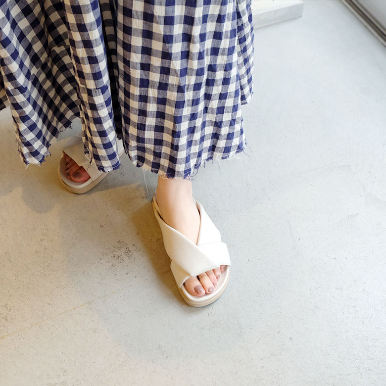 楽天市場】FABIO RUSCONI ファビオルスコーニ 厚底 フラット サンダル