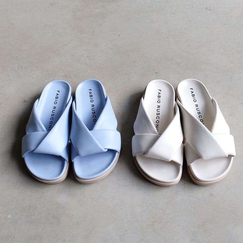 楽天市場】FABIO RUSCONI ファビオルスコーニ 厚底 フラット サンダル