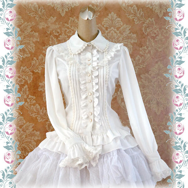 楽天市場】ブラウス ロリータ 長袖 秋 春 レディース アンティーク