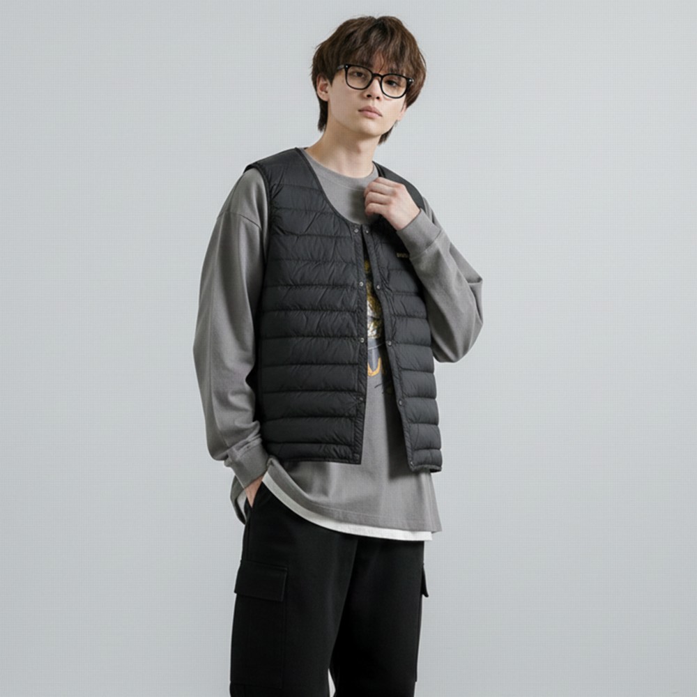 楽天市場】モンベル スペリオダウン Vネックベスト Men's #1101672 BK