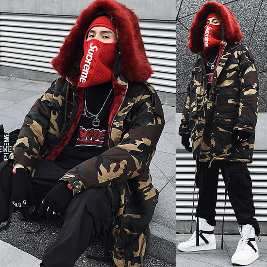 楽天市場】モッズコート メンズ 迷彩柄 カモフラ柄 総柄 ビック