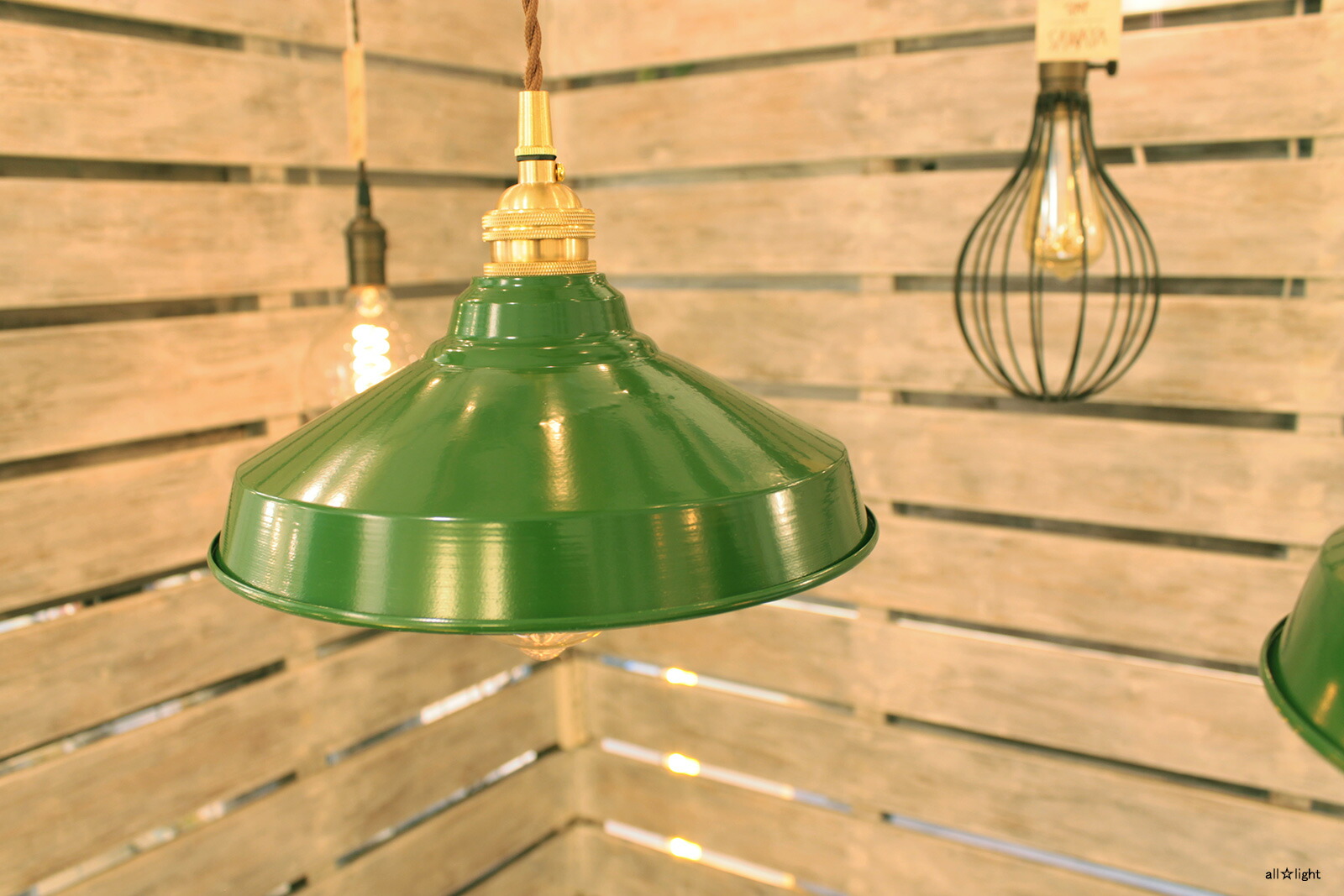 楽天市場】☆ アイアンセードレトロペンダント 引掛シーリング式 緑色