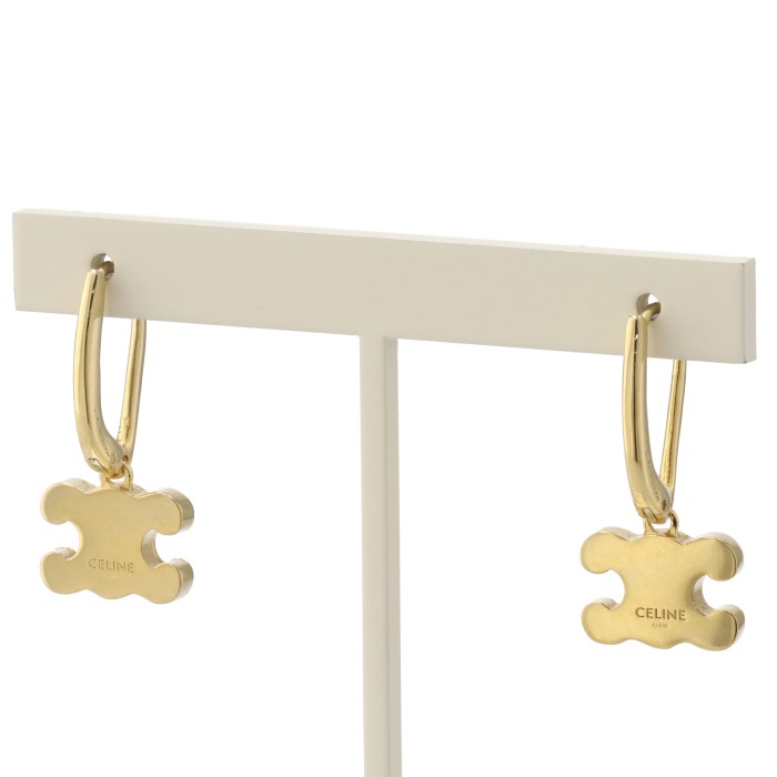 楽天市場】セリーヌ CELINE ピアストリオンフ ラインストーン