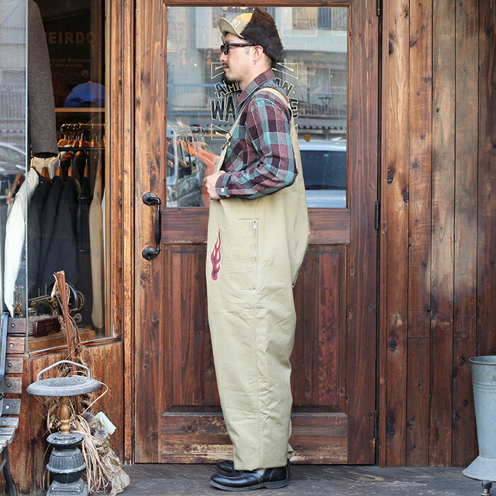 楽天市場】WEIRDO ウィアード / 「PSYCHO FLAMES - OVERALL / KAHKI