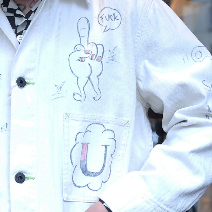 楽天市場】WEIRDO ウィアード「DRAWING CARTOON - COVERALL JACKET