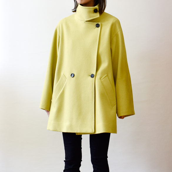 楽天市場】カフネ（cafune）PECOLAMB スタンドカラー ハーフコート