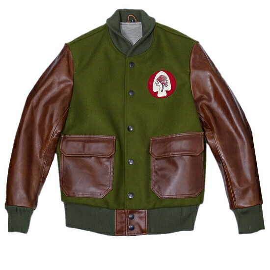 楽天市場】メンズ レディース スタジャン 革ジャンワッペン付き