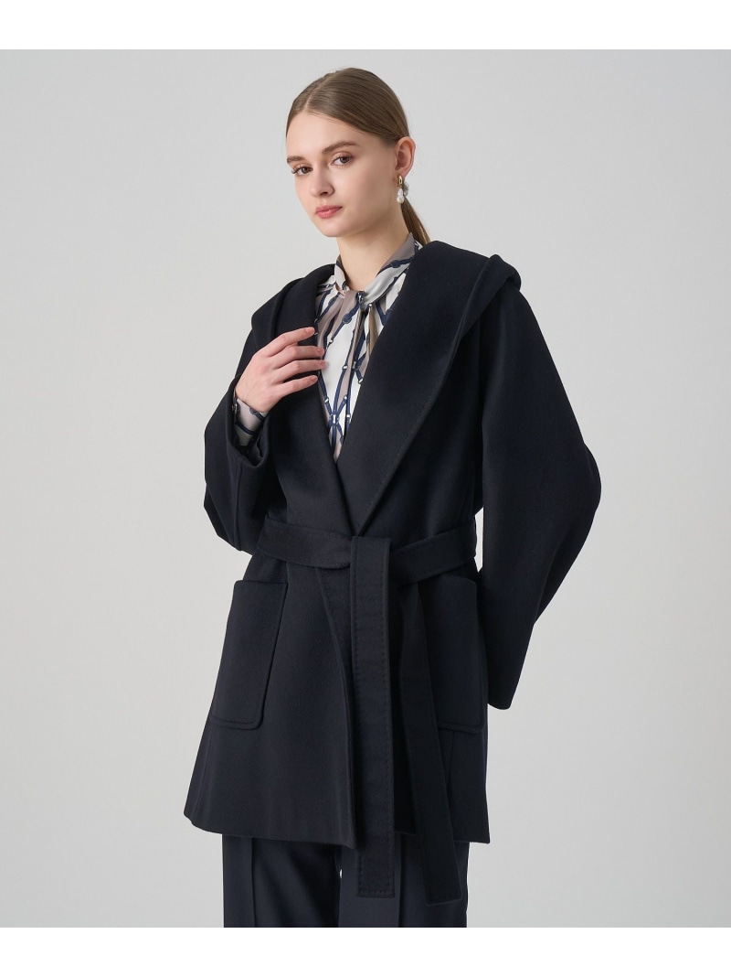 楽天市場】【SALE／30%OFF】カシミヤ混フードガウンコート ANAYI