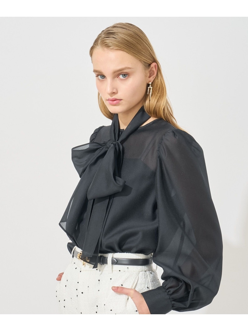 楽天市場】【Eternal Line 2025】シアーオーガンジーボウタイ ブラウス