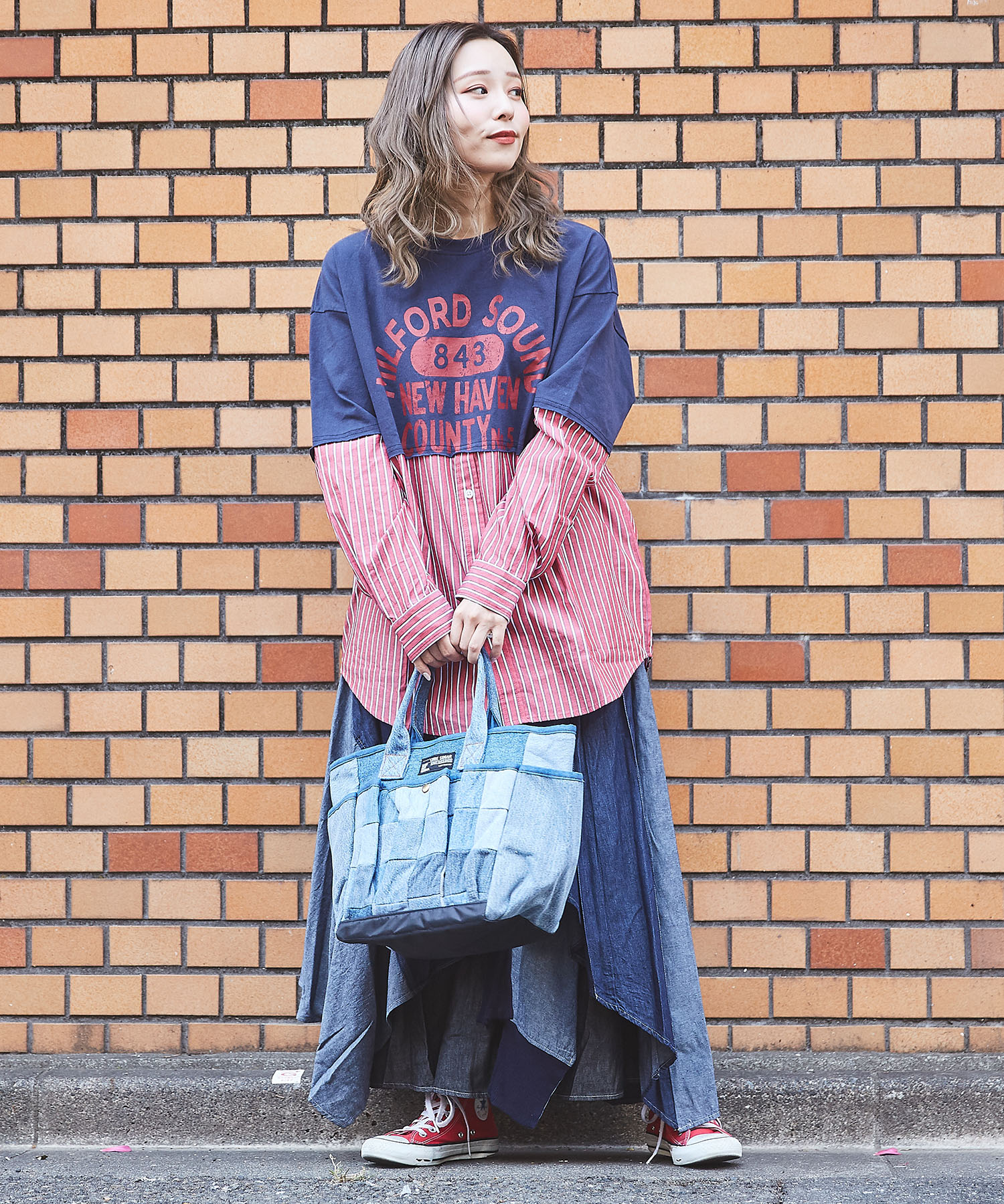 楽天市場】トートバッグ / 公式 CUBE SUGAR 8ポケットリメイク デニム