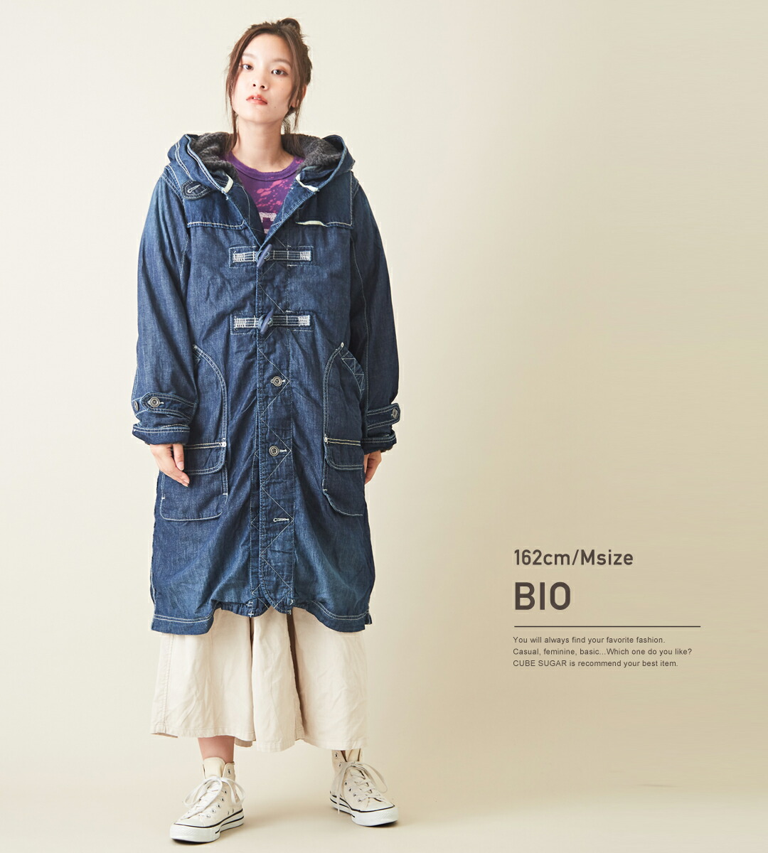 楽天市場】ダッフルコート / デニムダッフルコート TOBILA(トビラ) 7.5