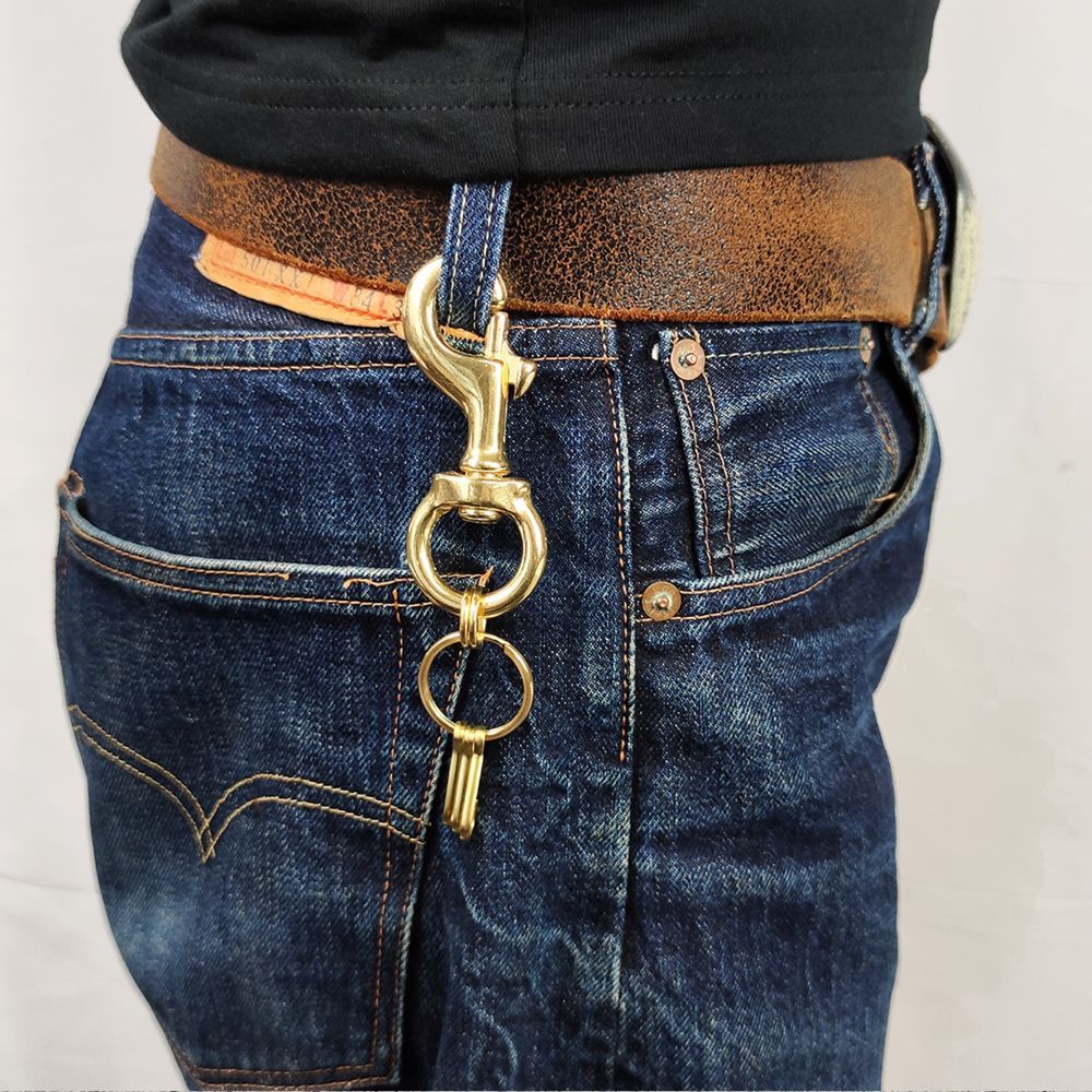 楽天市場】真鍮 キーホルダー ブラスキーホルダー ブラス キーリング