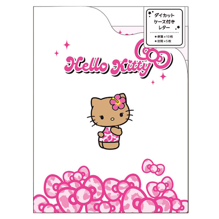 楽天市場】ハローキティ ダイカットケース付きレター リボン レター
