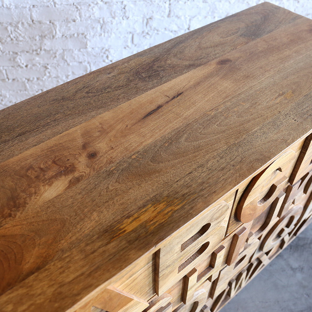 楽天市場】チェスト キャビネット アルファベット ドロワーチェスト