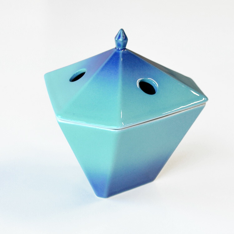 楽天市場】【香炉】縁-yukari〔ゆかり〕 香炉 青【陶器】【日本香堂