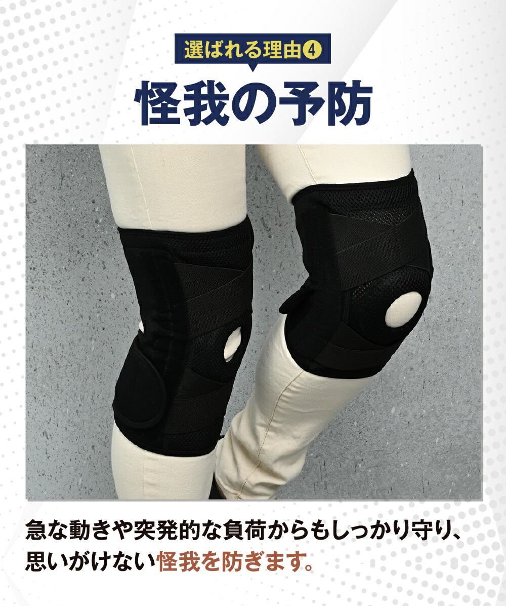 楽天市場】【楽天1位】整体師監修 ANSINDO メッシュ 膝サポーター