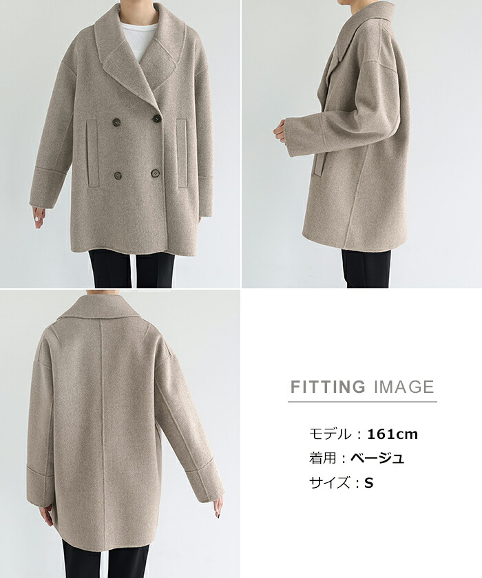 楽天市場】evernavy エバーネイビー リバー ピーコート レディース