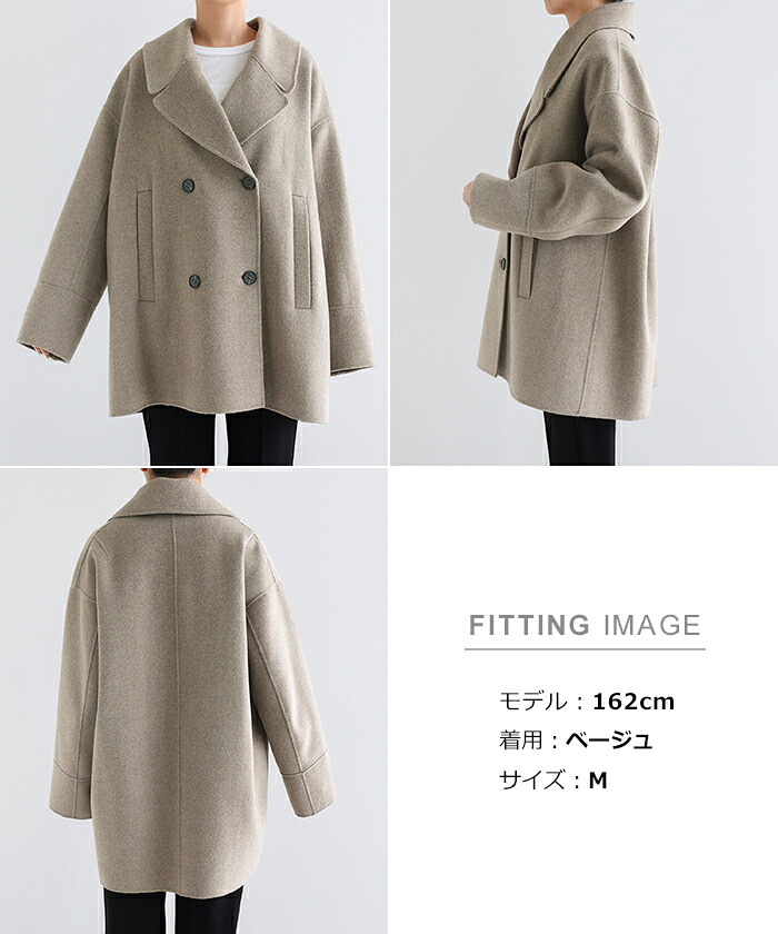 楽天市場】evernavy エバーネイビー リバー ピーコート レディース