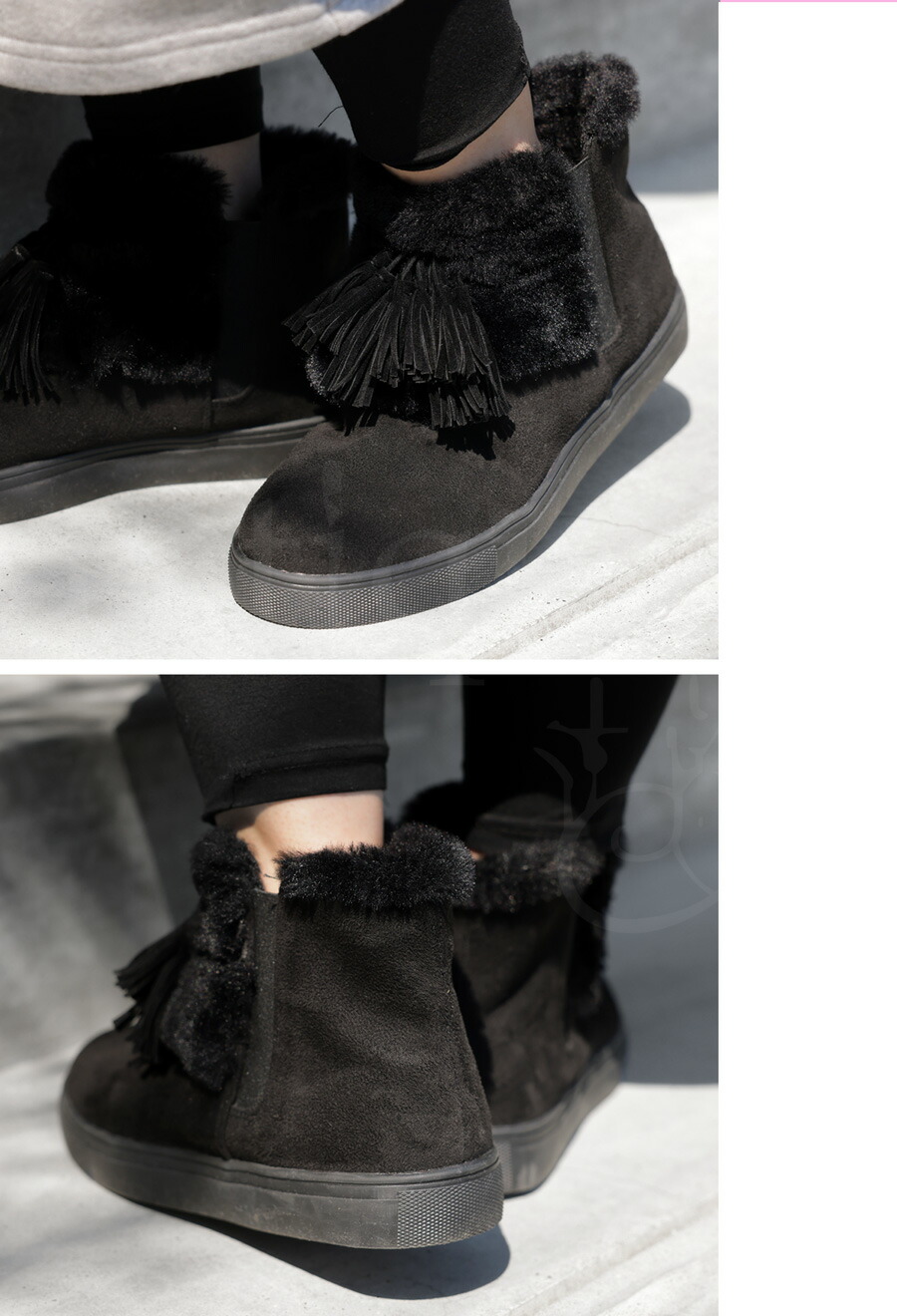 楽天市場】ムートンブーツ ブーツ 靴 レディース タッセル 送料無料