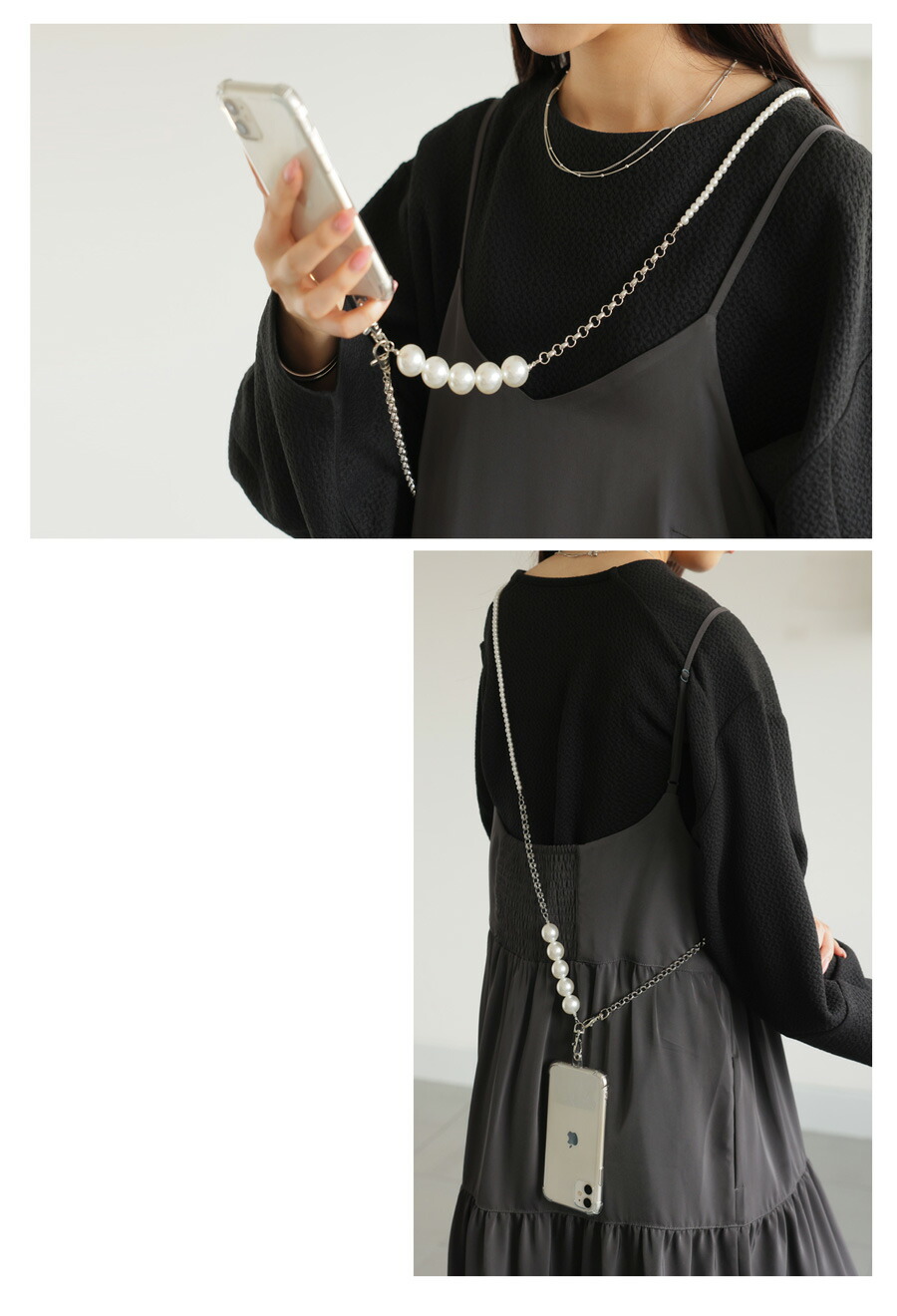 楽天市場】パールスマホストラップ マルチストラップ レディース