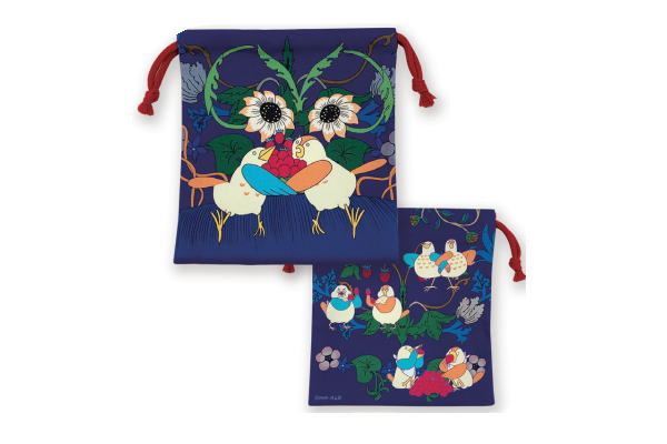 楽天市場】【送料無料】 日本製 びじゅチューン 巾着いちご泥棒大脱走