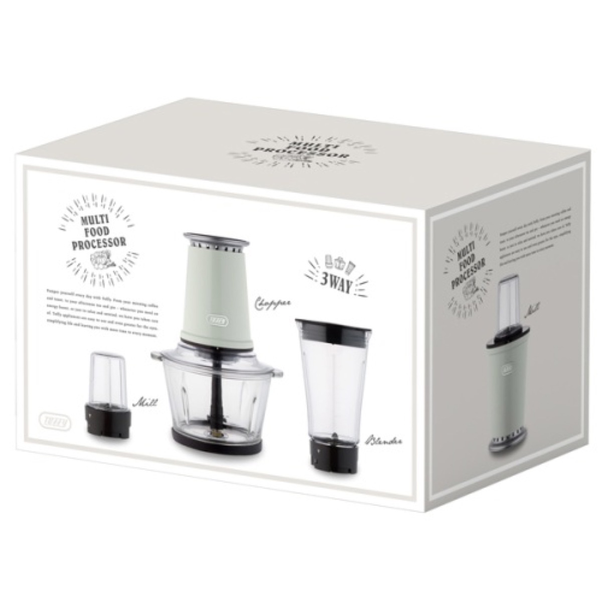 楽天市場】Toffy K-FP1-AW マルチ フードプロセッサー ミキサー 3WAY