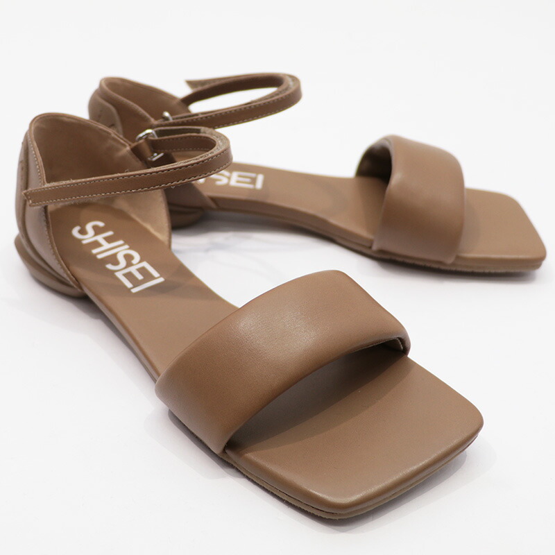 楽天市場】SHISEI シセイ 42023S ストラップフラットサンダル PADDED