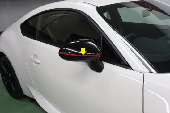 楽天市場】GR86 ZN8 ドアミラーレッドラインシート : AQUA-STYLE