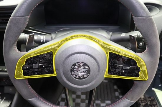 楽天市場】フェアレディZ RZ34 ステアリングスイッチガーニッシュ