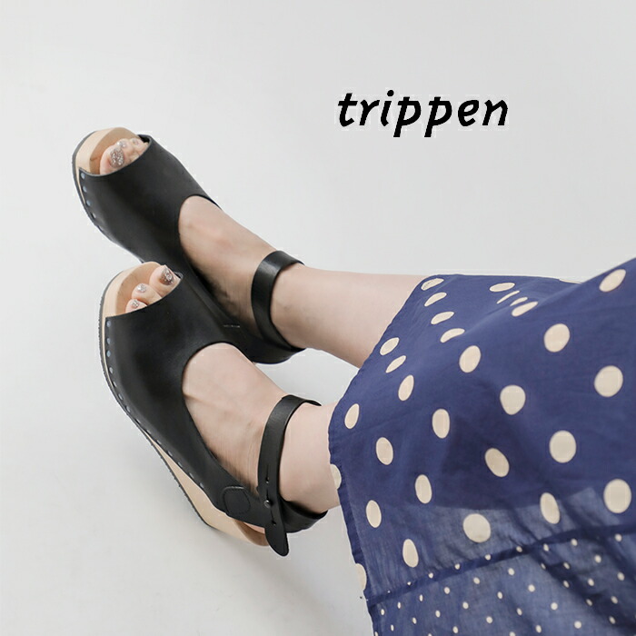 楽天市場】trippen トリッペン アンクルベルト ウッド ウェッジソール