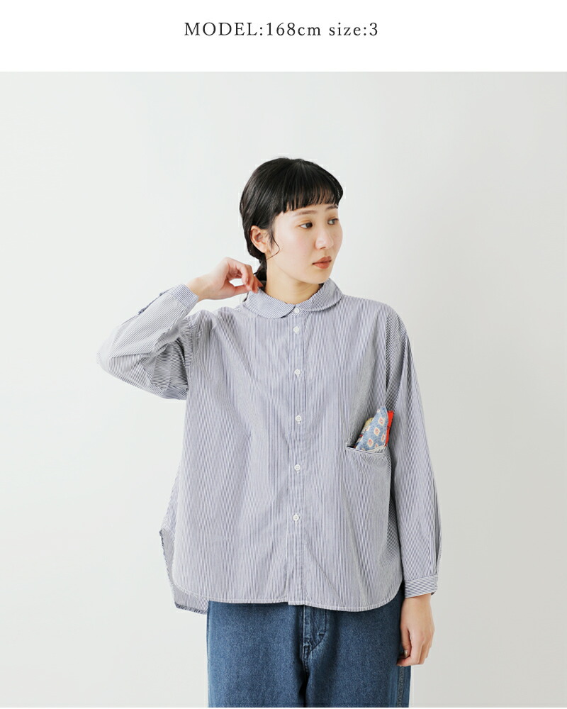 楽天市場】D.M.G. ドミンゴ コットン ラウンドカラー シャツ 16-0780