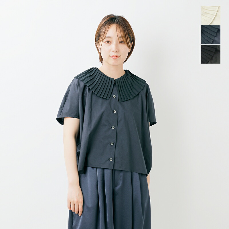 楽天市場】mizuiro ind ミズイロインド コットン プリーツカラー