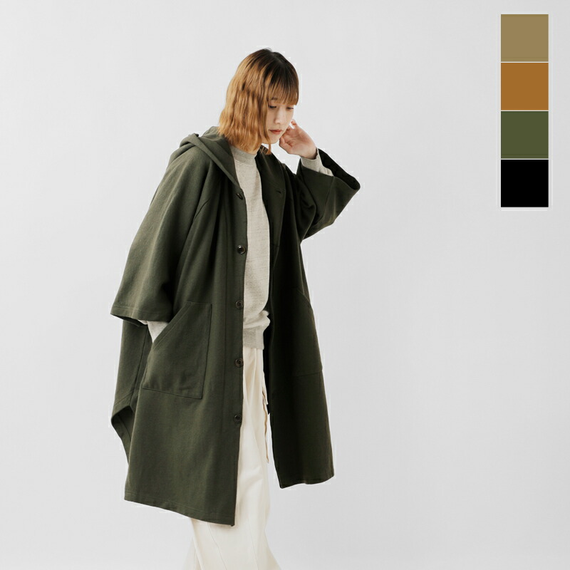 楽天市場】tissu ティシュ 圧縮 ウール ニット ポンチョ コート