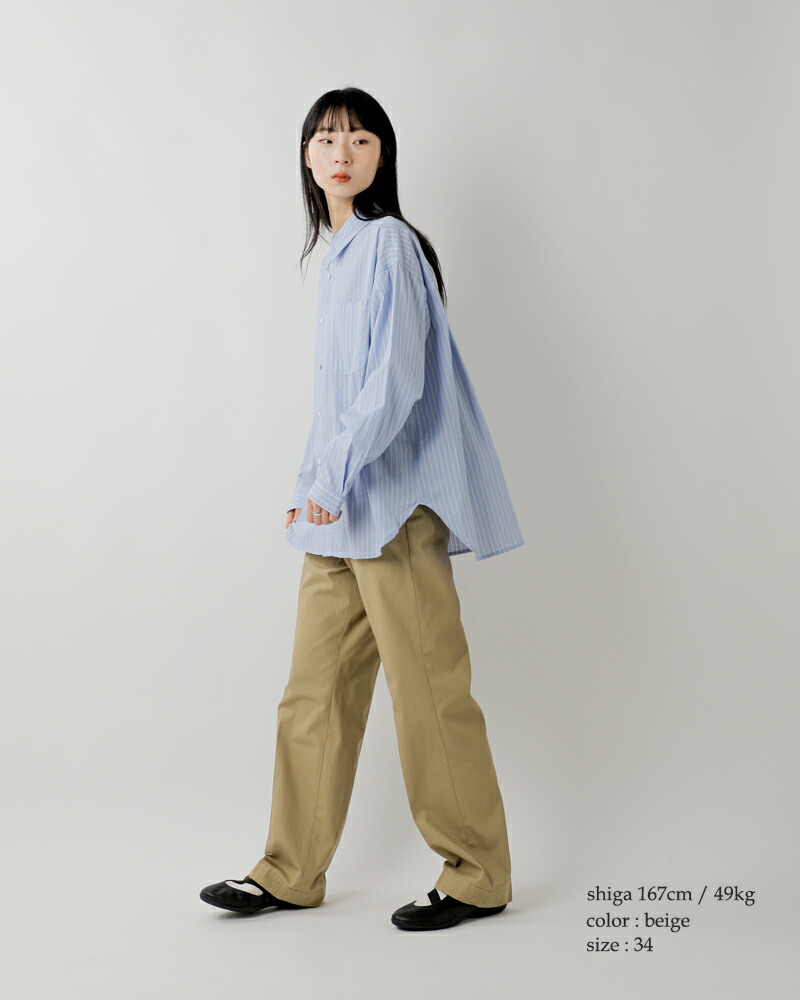 楽天市場】Shinzone シンゾーン ウォッシュド ハイウエスト チノパンツ