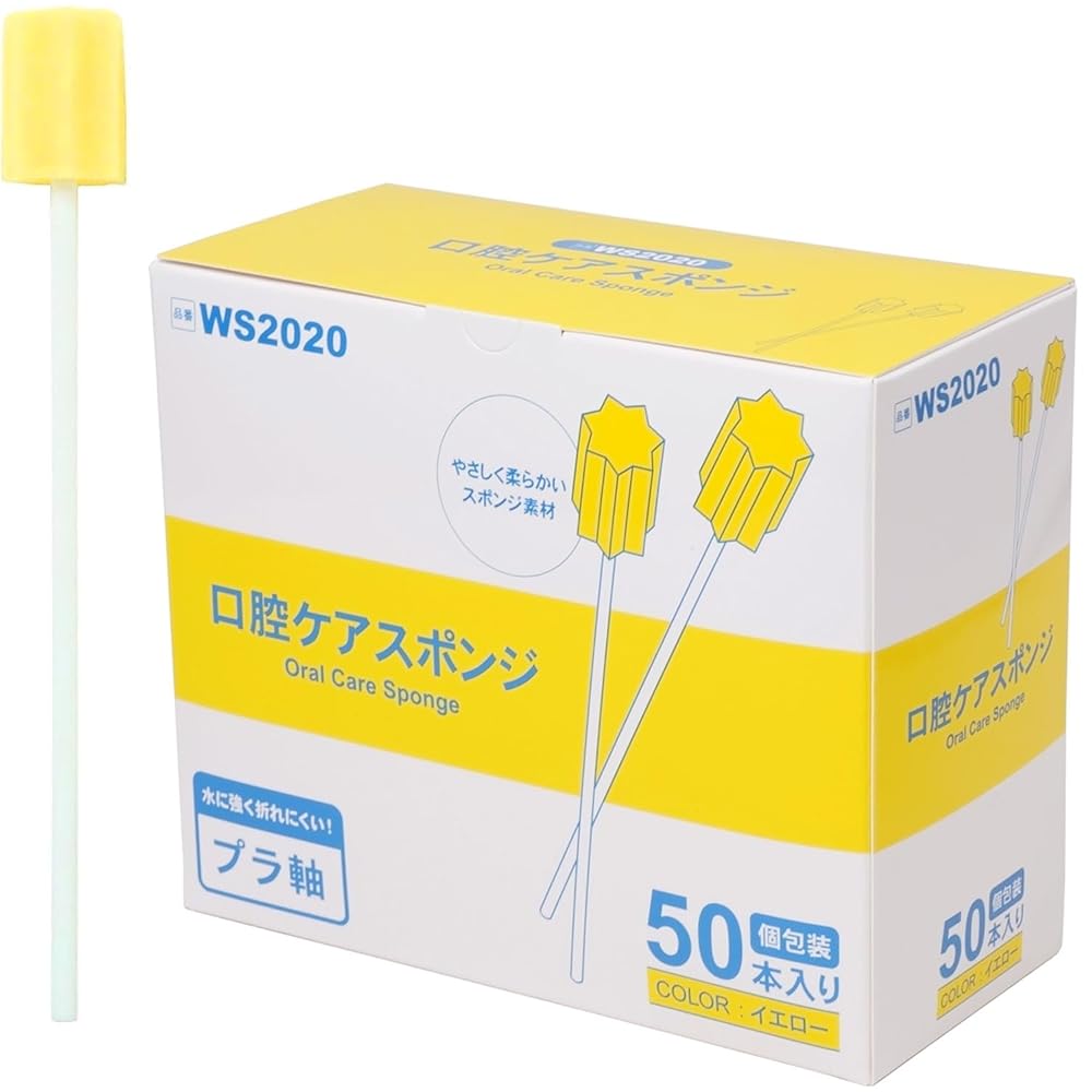 楽天市場】マウスピュア 口腔ケアスポンジ 紙軸 Mサイズ（50本入