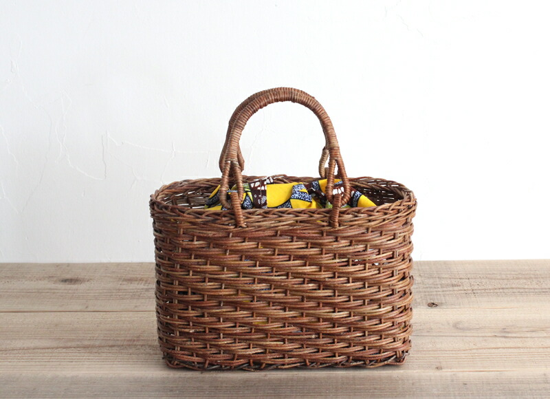 楽天市場】松野屋 あけび 小判ホラ編手提げかご 中 青森県の 良質な